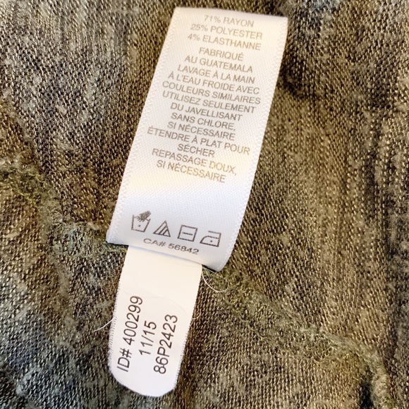 Express One Eleven Green Open Front Cardigan Large - Picture 7 of 7